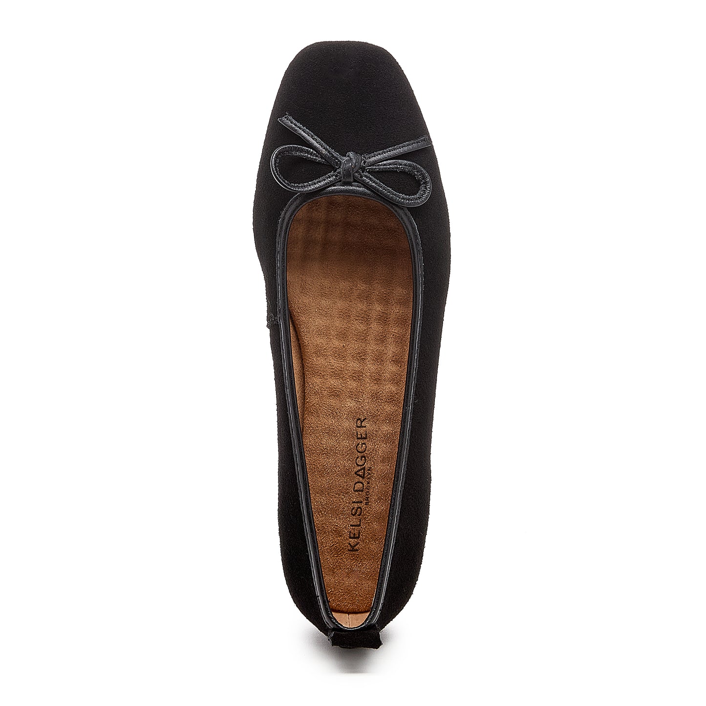 Frankie Black Suede Ballet Flats