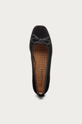 Frankie Black Suede Ballet Flats