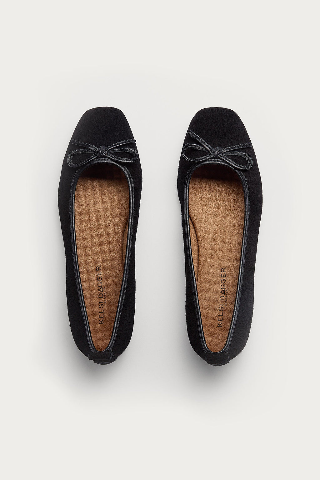 Frankie Black Suede Ballet Flats