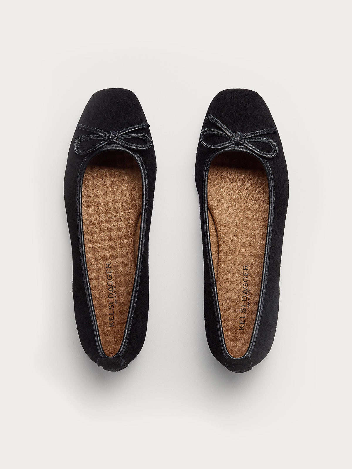 Frankie Black Suede Ballet Flats