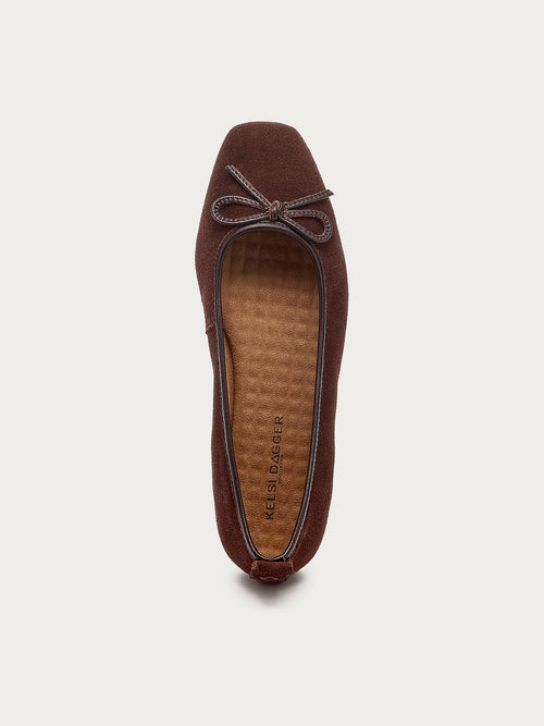Frankie Warm Brown Ballet Flats