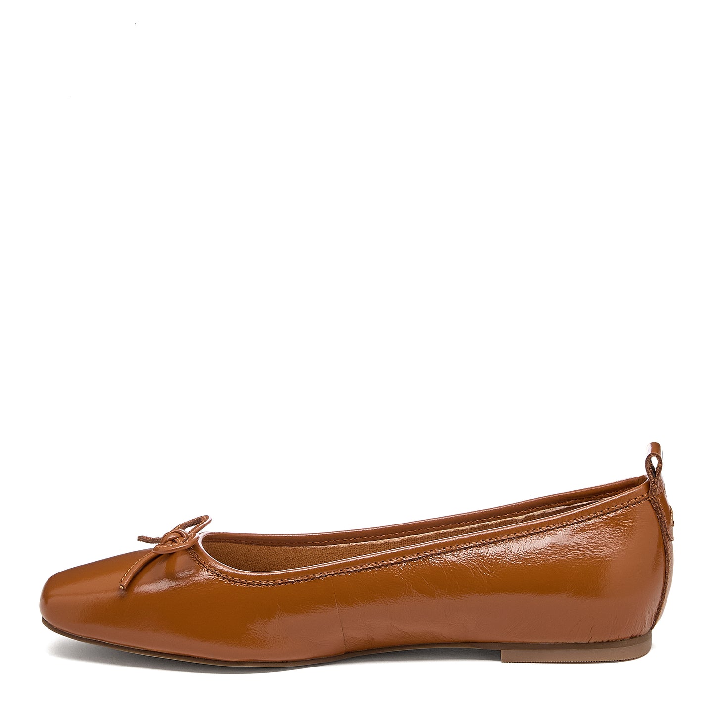 Frankie Cognac Ballet Flats