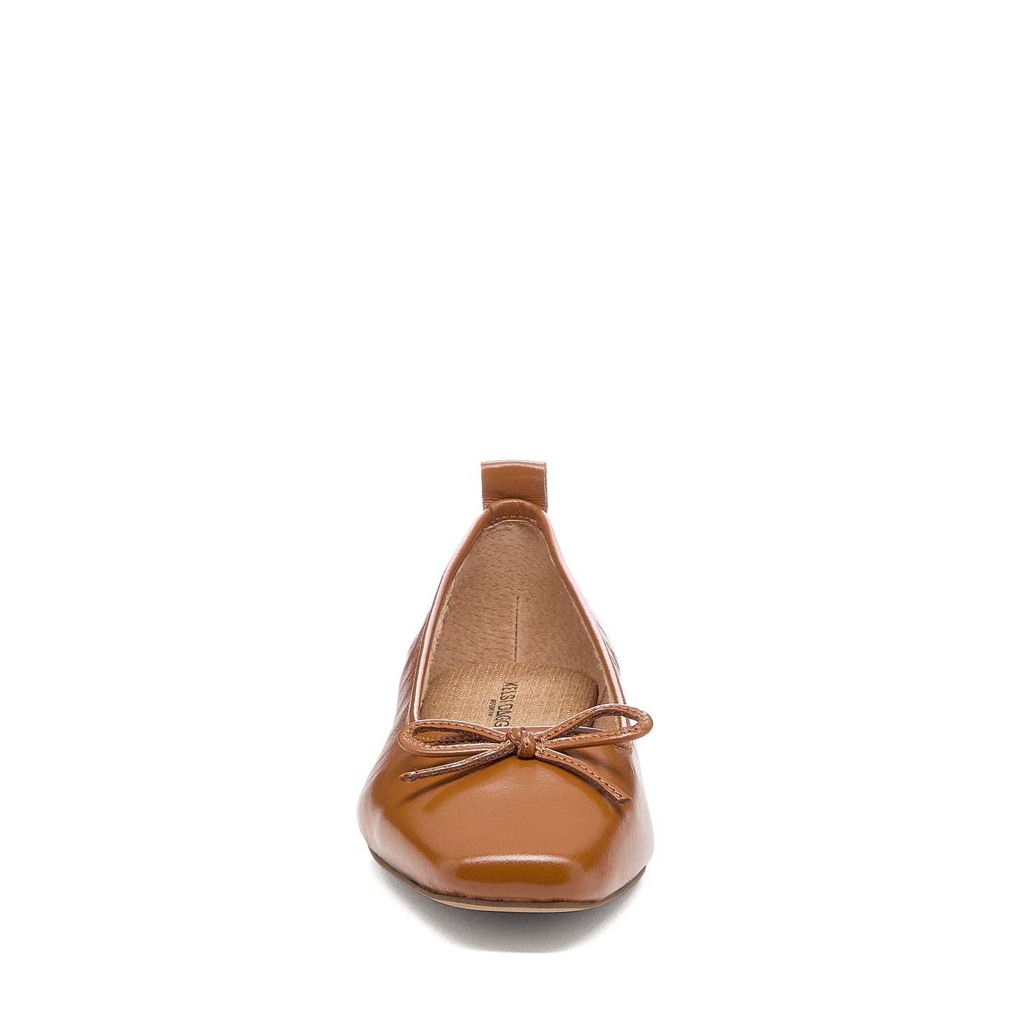 Frankie Cognac Ballet Flats