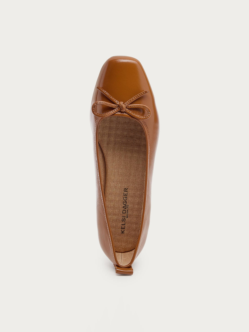 Frankie Cognac Ballet Flats
