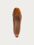 Frankie Cognac Ballet Flats