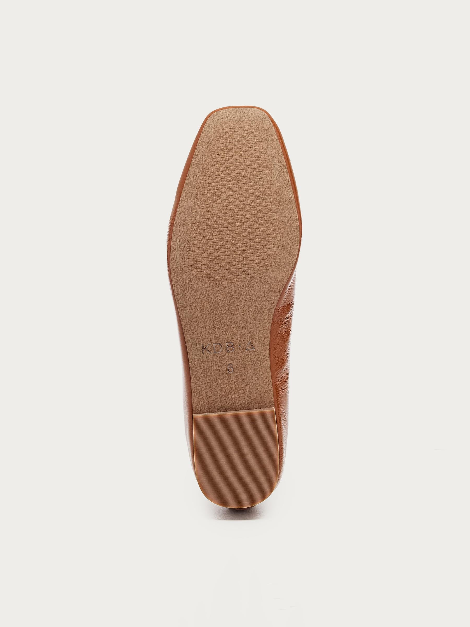 Frankie Cognac Ballet Flats