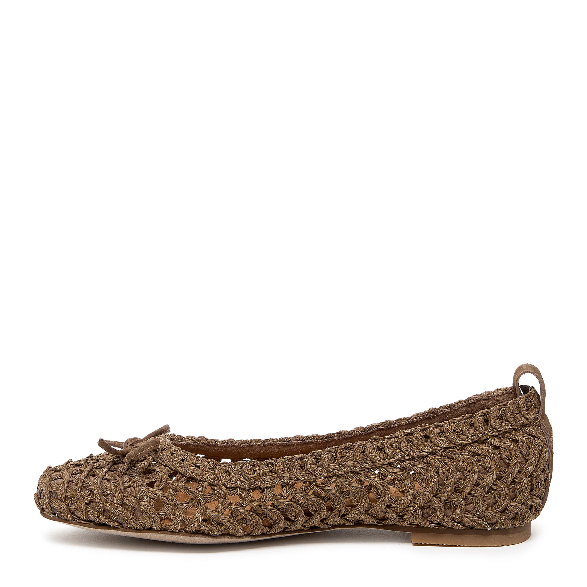 Kelsi Dagger Brooklyn Women's Frankie Crochet Ballet Flats Armadillo