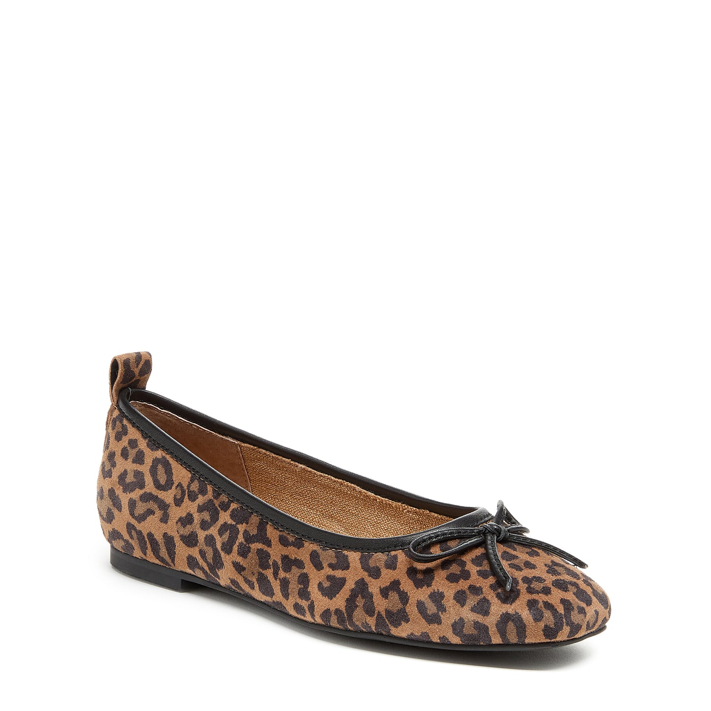Frankie Black Leopard Ballet Flats
