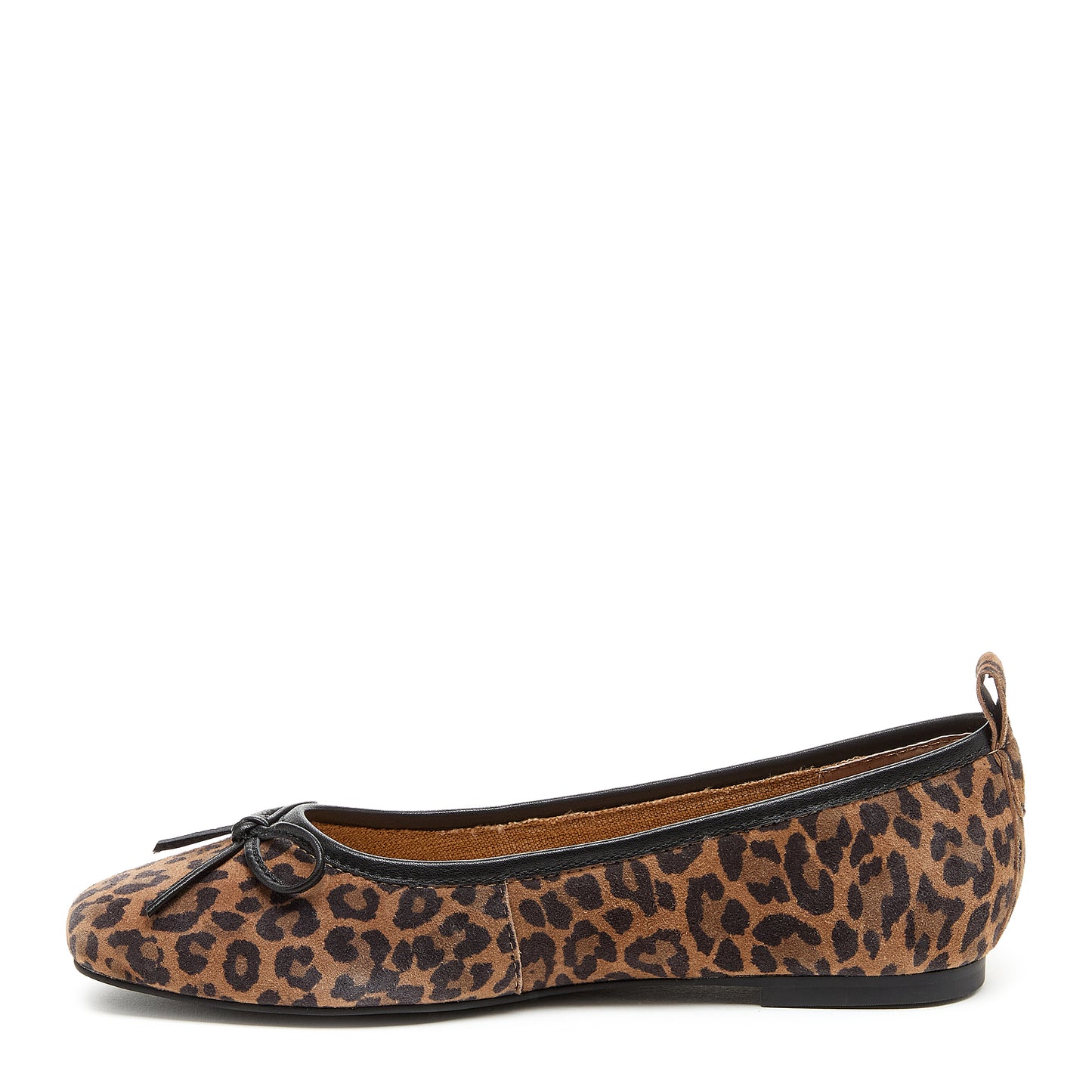 Frankie Black Leopard Ballet Flats