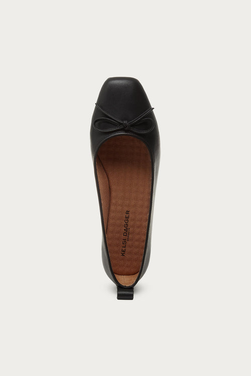 Frankie Black Ballet Flats