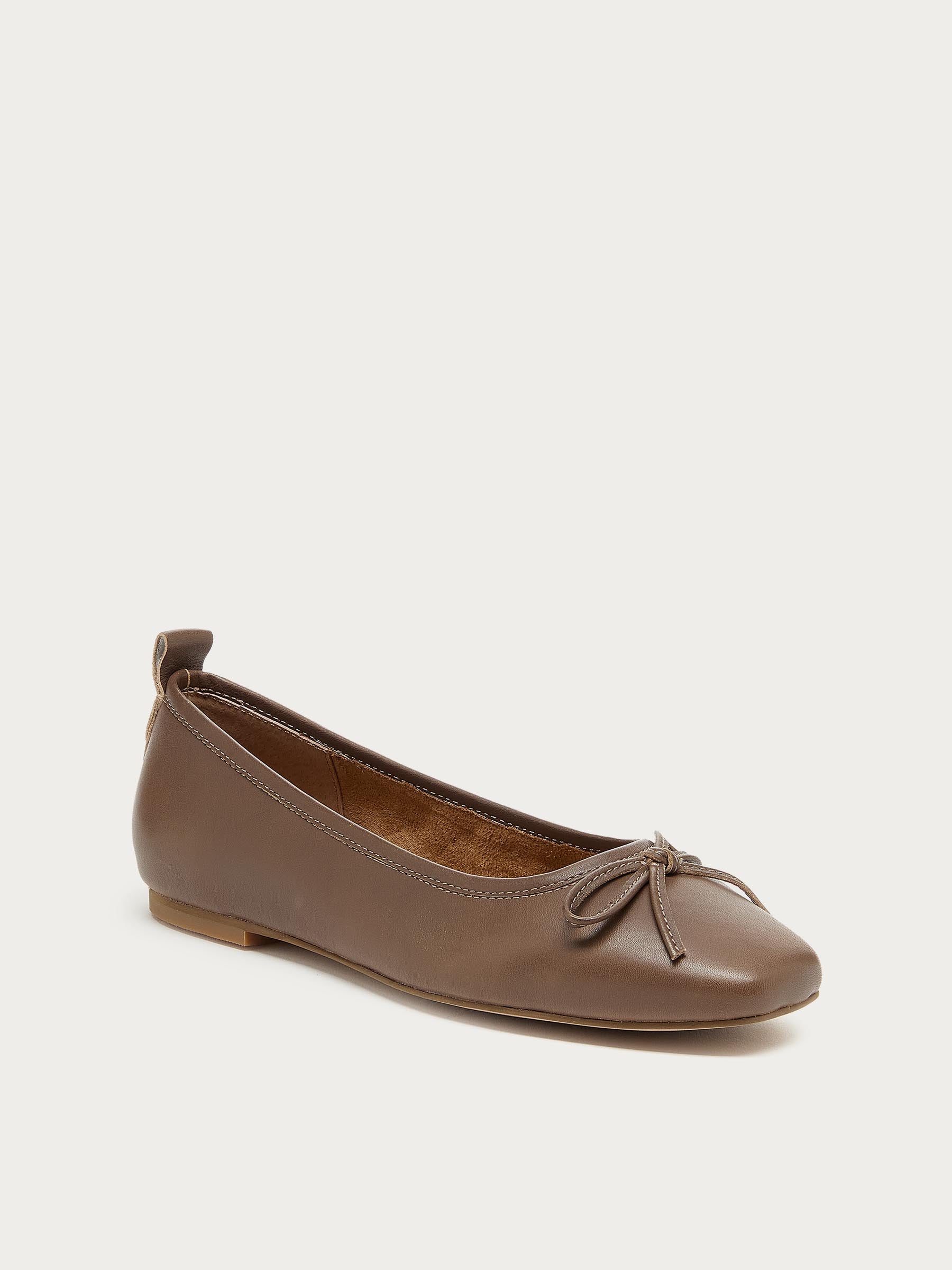 Frankie Taupe Ballet Flats
