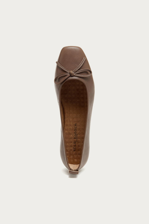 Frankie Taupe Ballet Flats