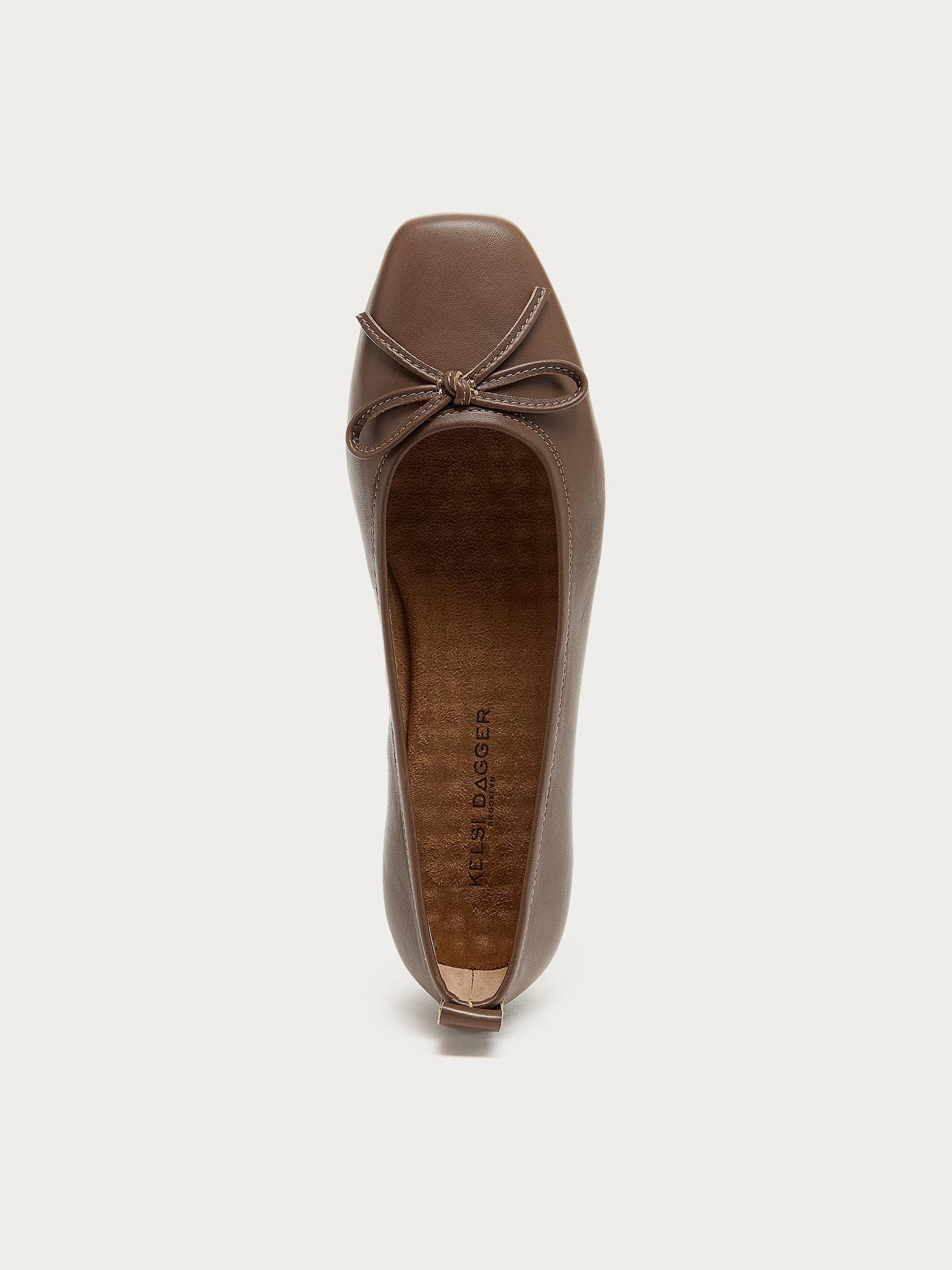 Frankie Taupe Ballet Flats