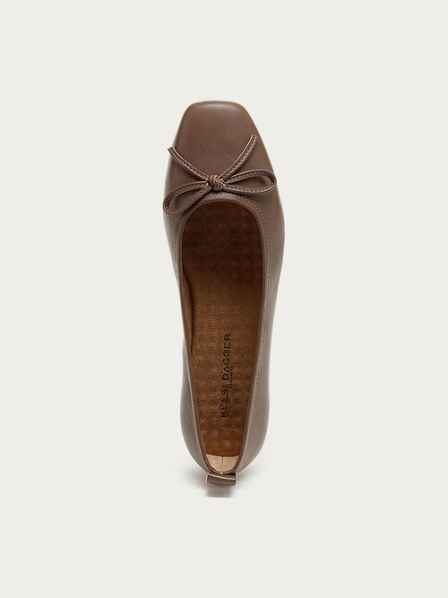 Frankie Taupe Ballet Flats