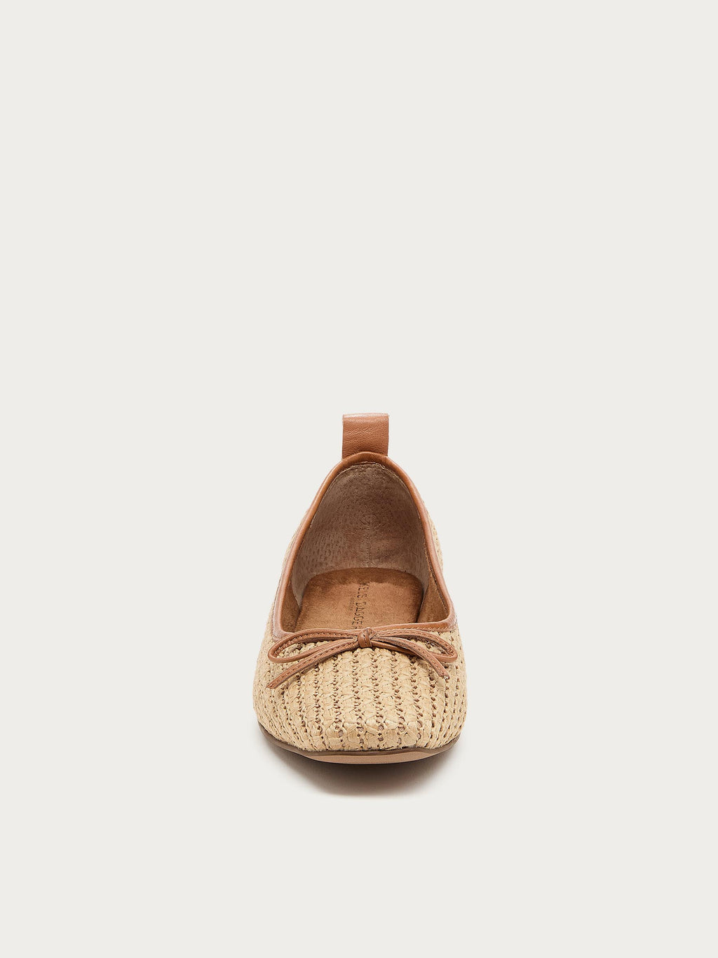 Frankie Natural Raffia Ballet Flats