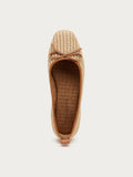 Frankie Natural Raffia Ballet Flats