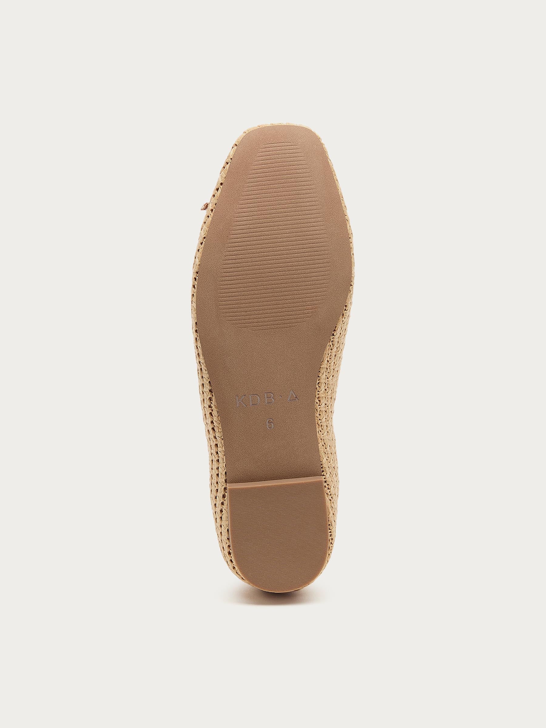 Frankie Natural Raffia Ballet Flats