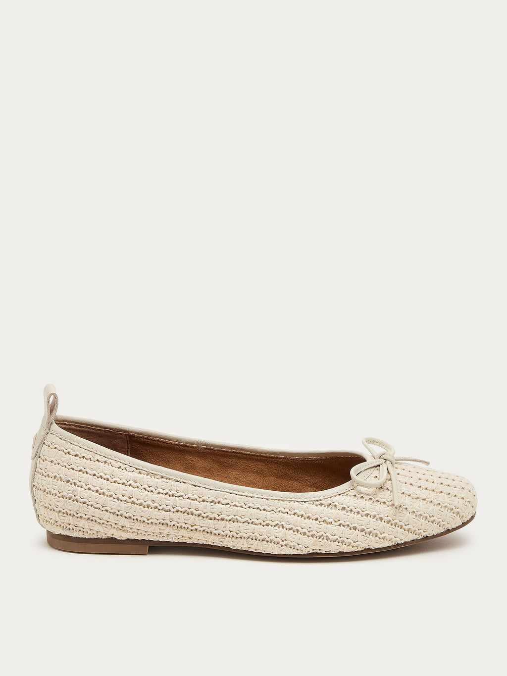Frankie Salt Raffia Ballet Flats