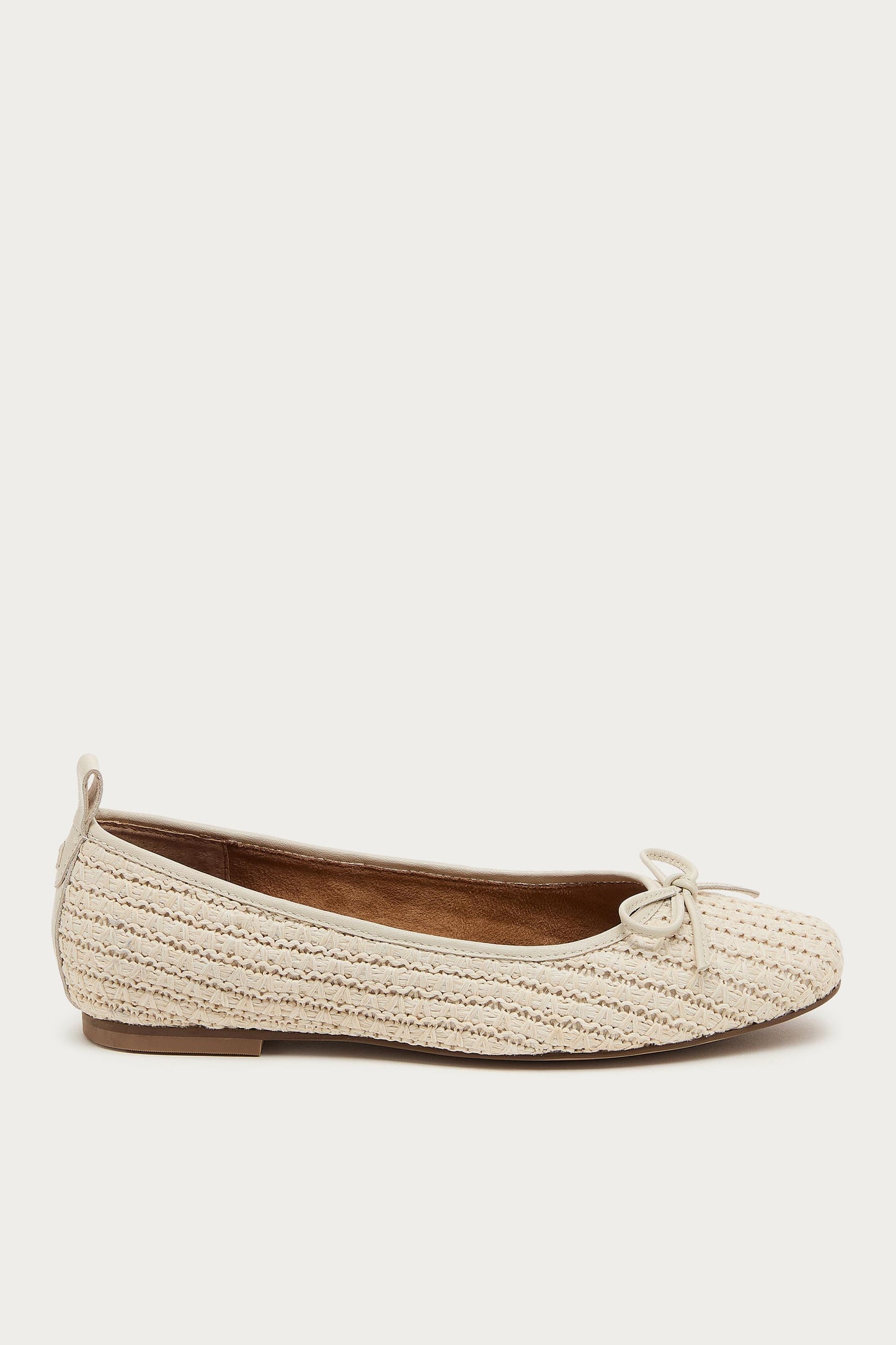 Frankie Salt Raffia Ballet Flats