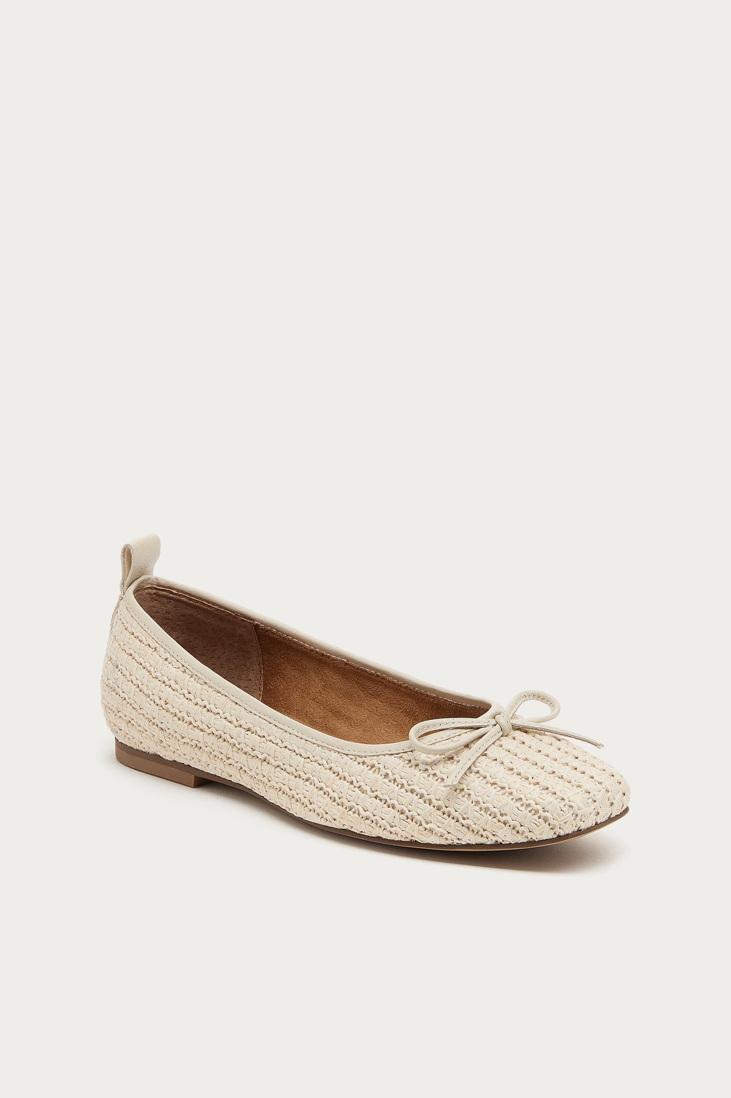 Frankie Salt Raffia Ballet Flats