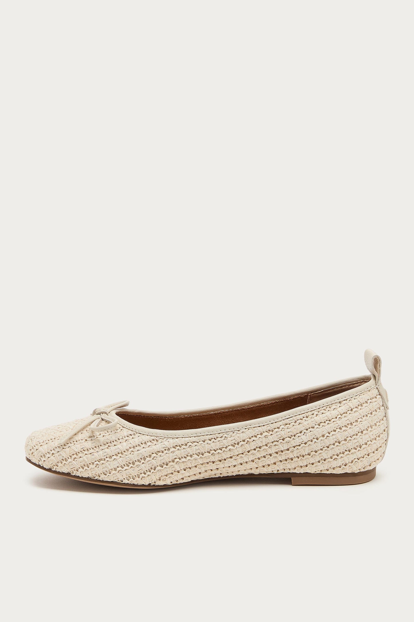 Frankie Salt Raffia Ballet Flats