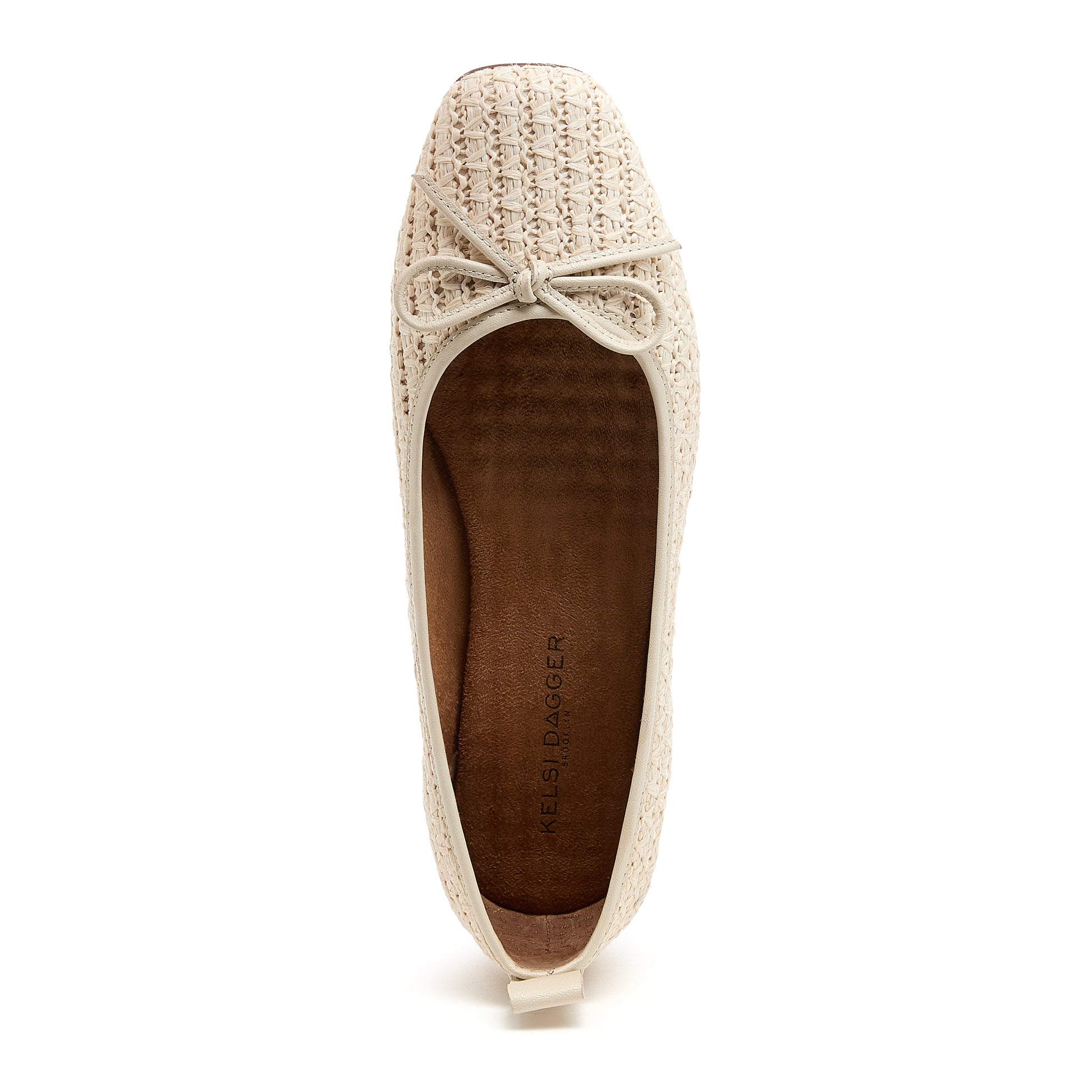 Kelsi Dagger Women's Franke Salt Raffia Ballet Flats