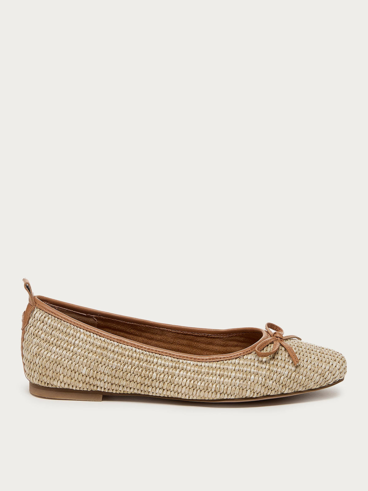 Frankie Mini Raffia Ballet Flats
