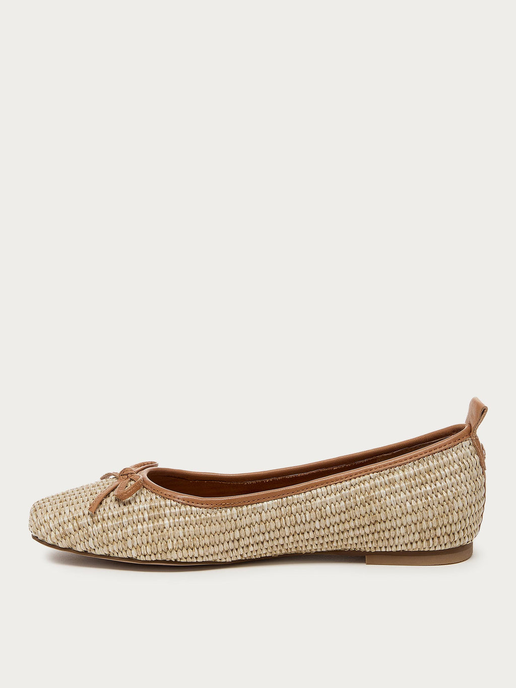 Frankie Mini Raffia Ballet Flats