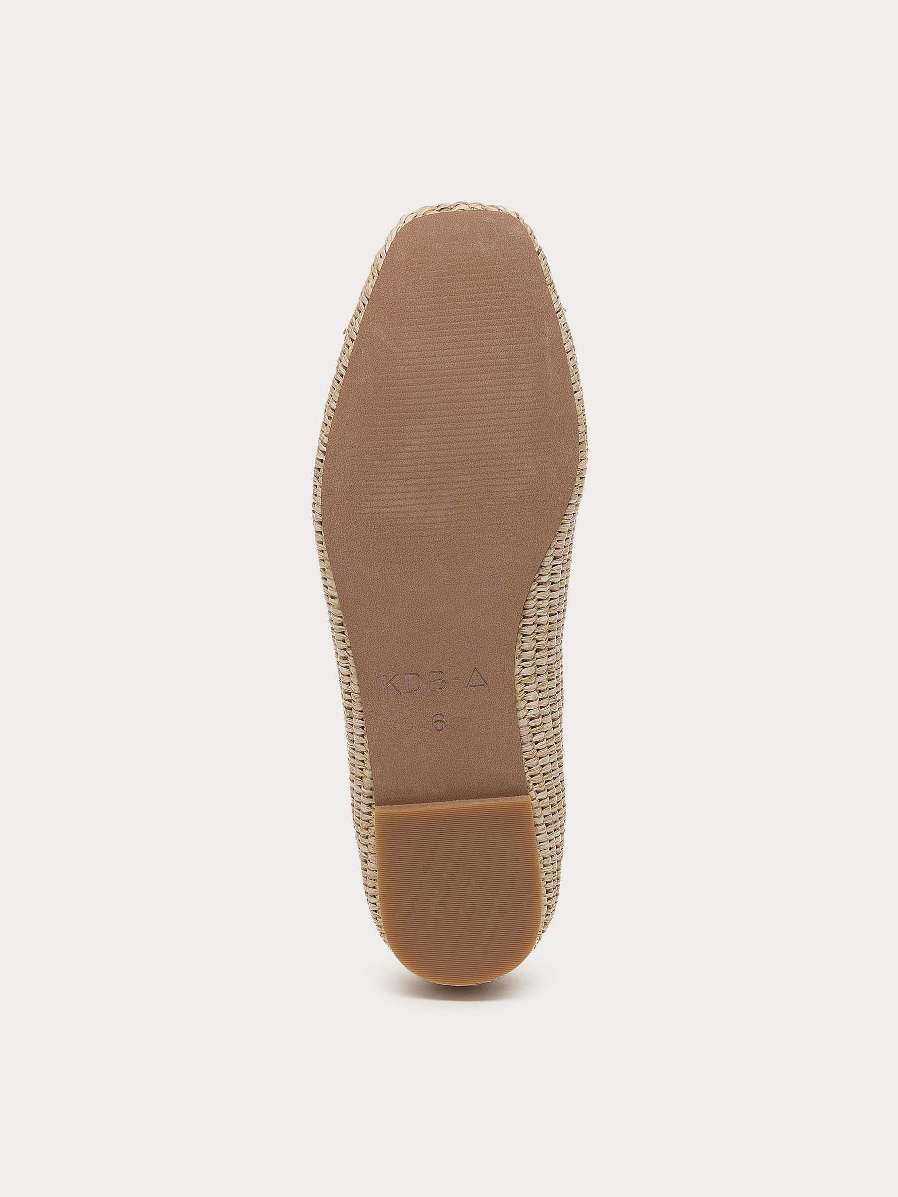 Frankie Mini Raffia Ballet Flats