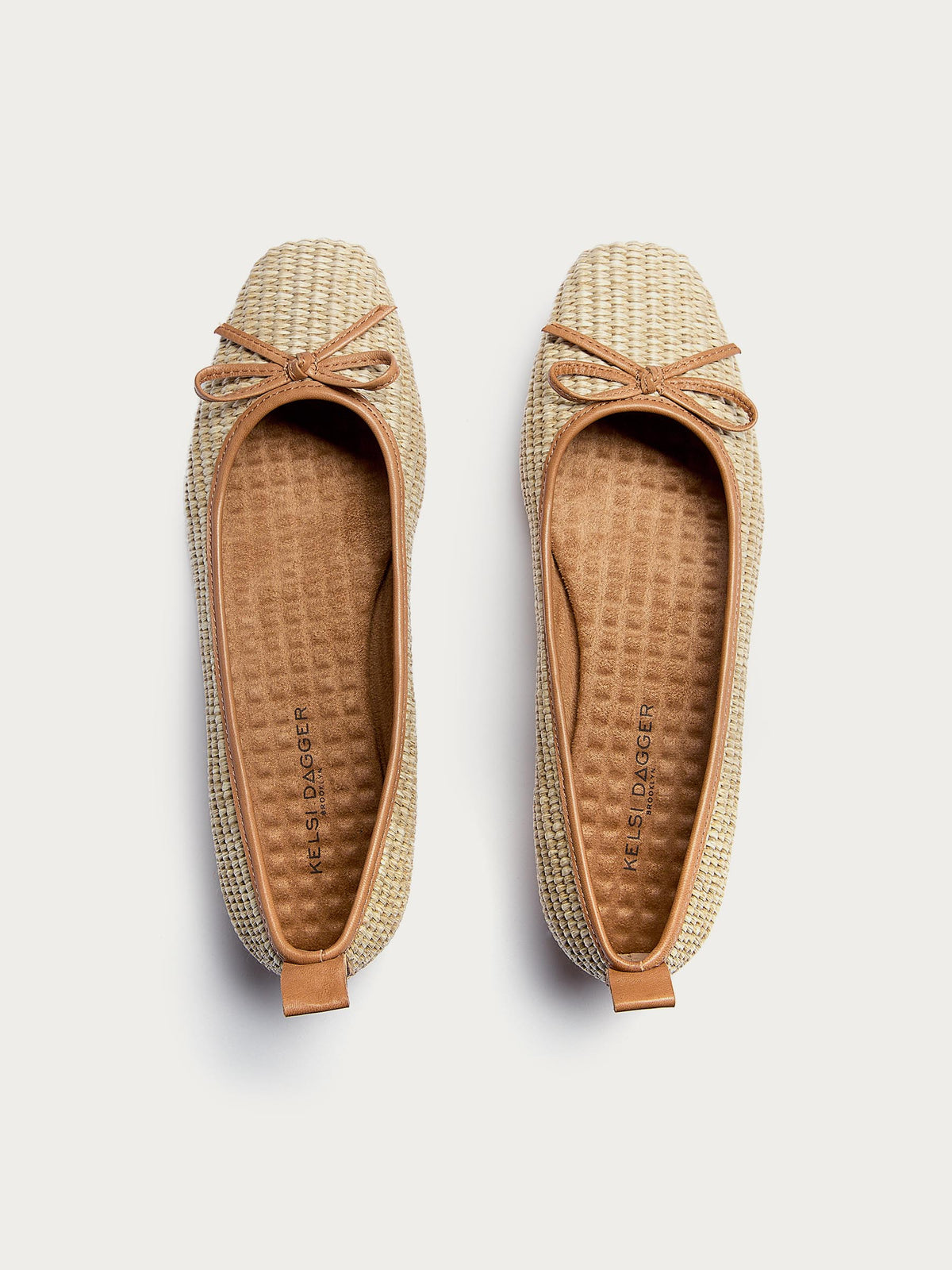 Frankie Mini Raffia Ballet Flats
