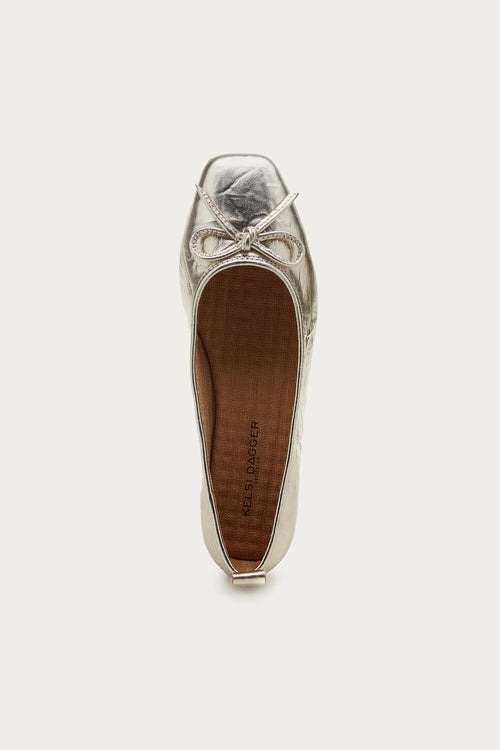 Frankie Gold Ballet Flats