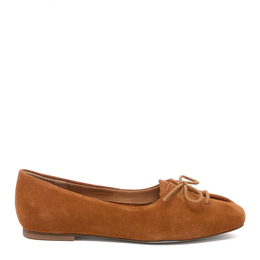 Freddie Cognac Ballet Flats