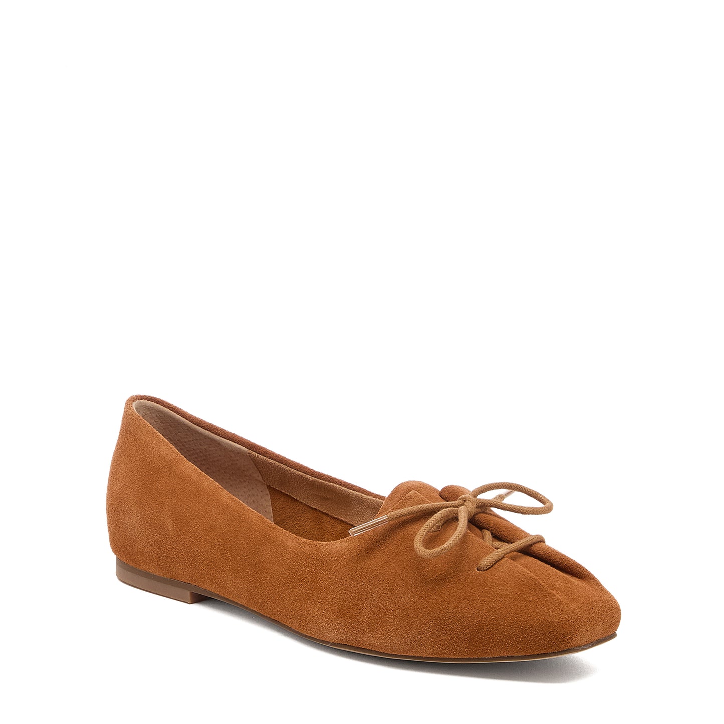 Freddie Cognac Ballet Flats