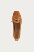 Freddie Cognac Ballet Flats