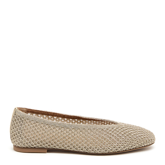 Freya Gold Mesh Ballet Flats