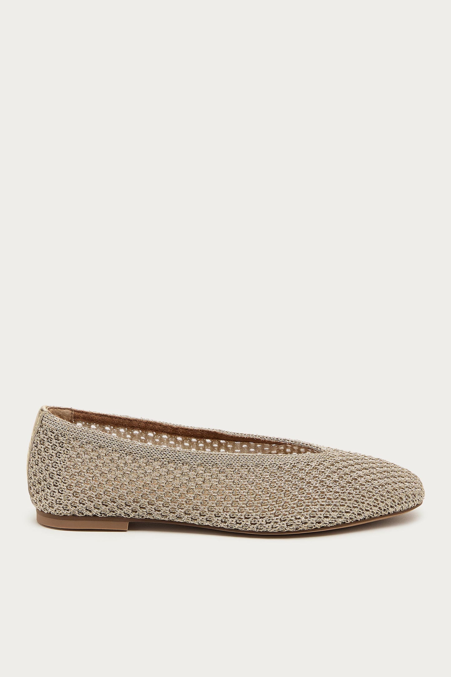Freya Gold Mesh Ballet Flats