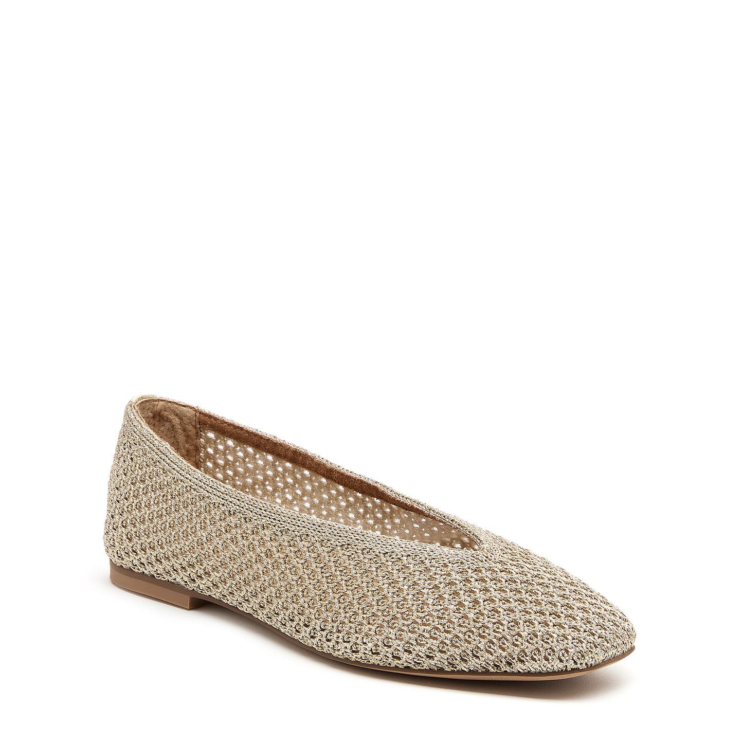 Freya Gold Mesh Ballet Flats