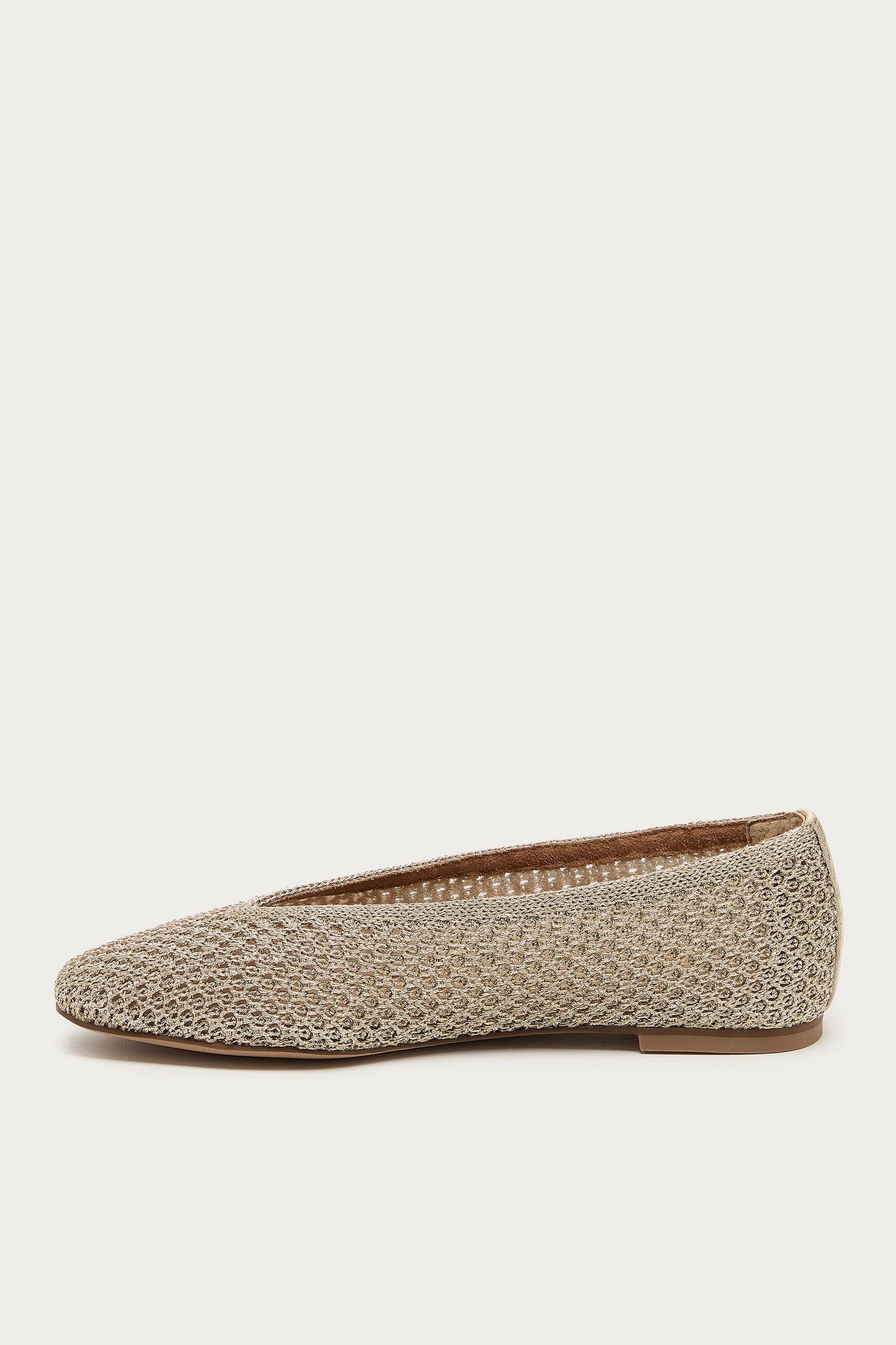 Freya Gold Mesh Ballet Flats