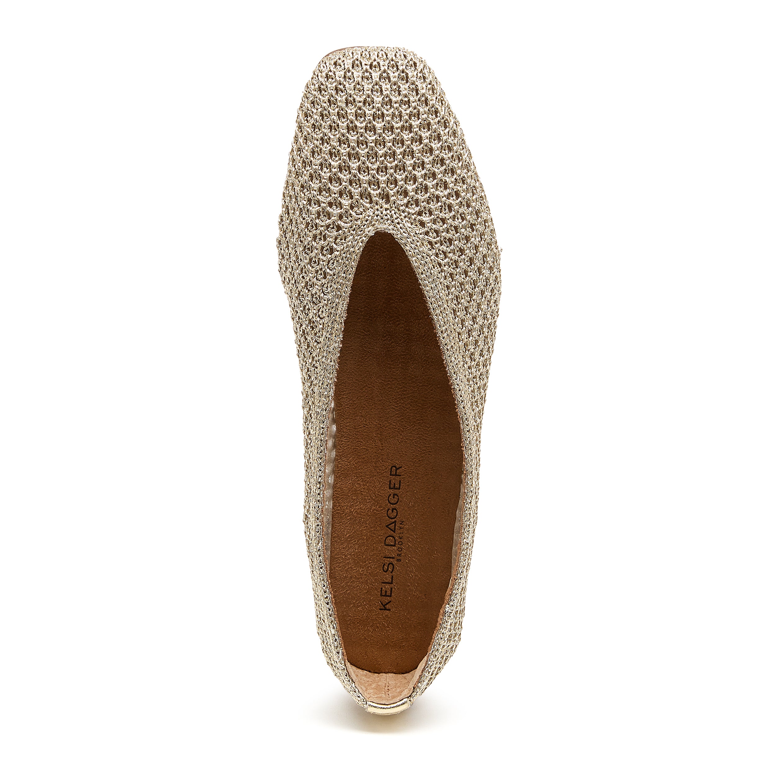 Kelsi Dagger Freya Gold Mesh Ballet Flats – Kelsi Dagger BK
