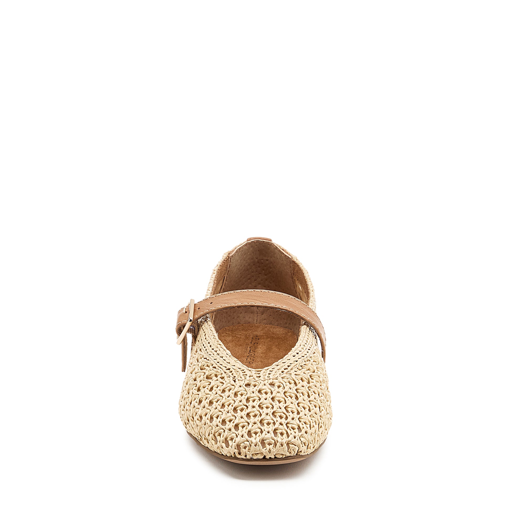 Freya Natural Mary Jane Ballet Flats | Natural Woven women's ballet flats | Kelsi Dagger Brooklyn