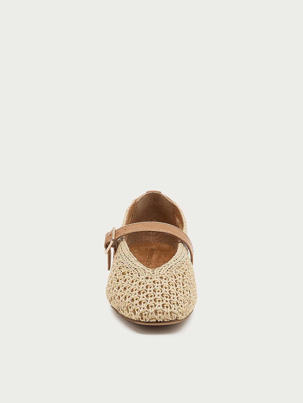 Freya Natural Mary Jane Ballet Flats