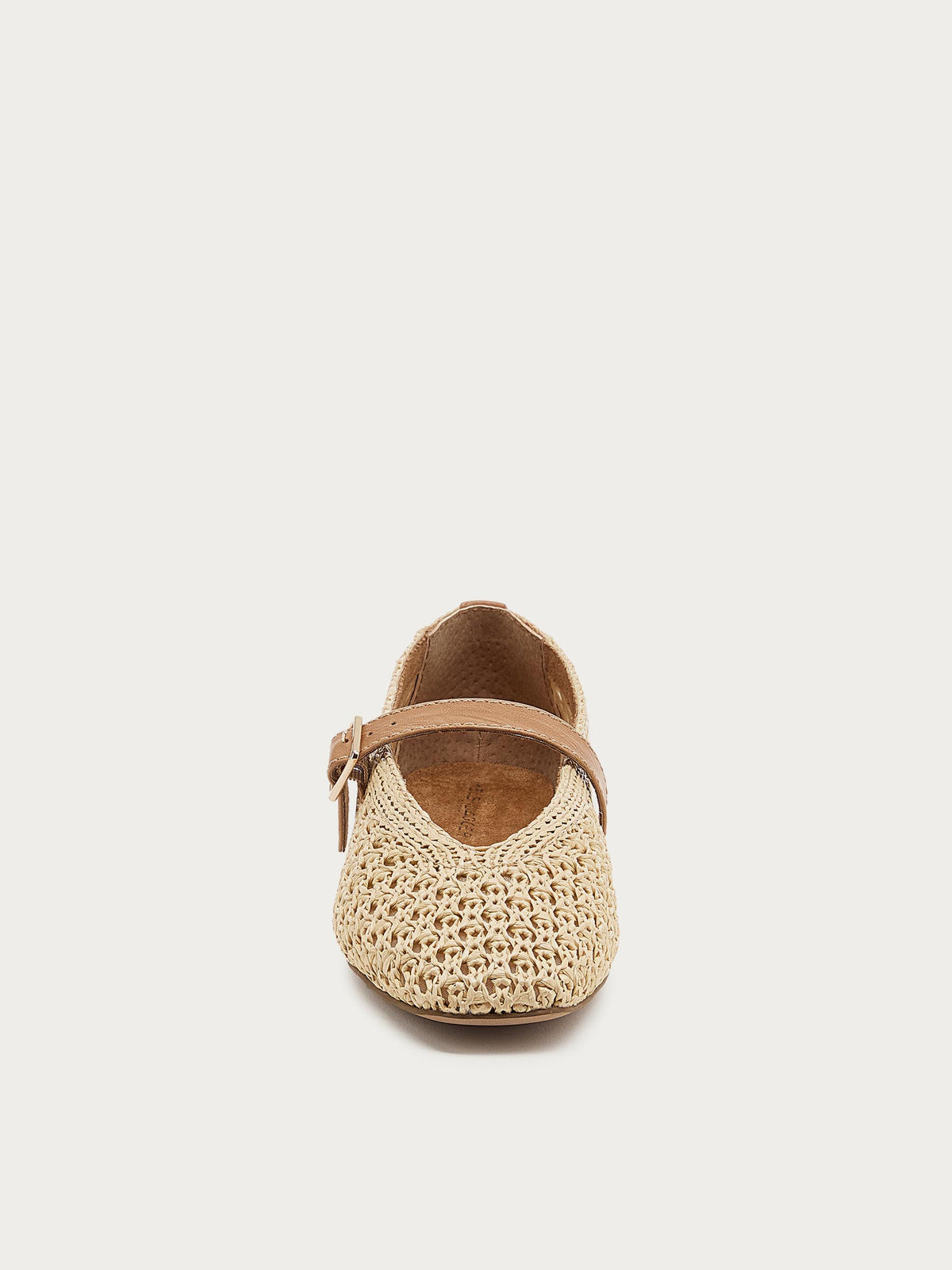 Freya Natural Mary Jane Ballet Flats