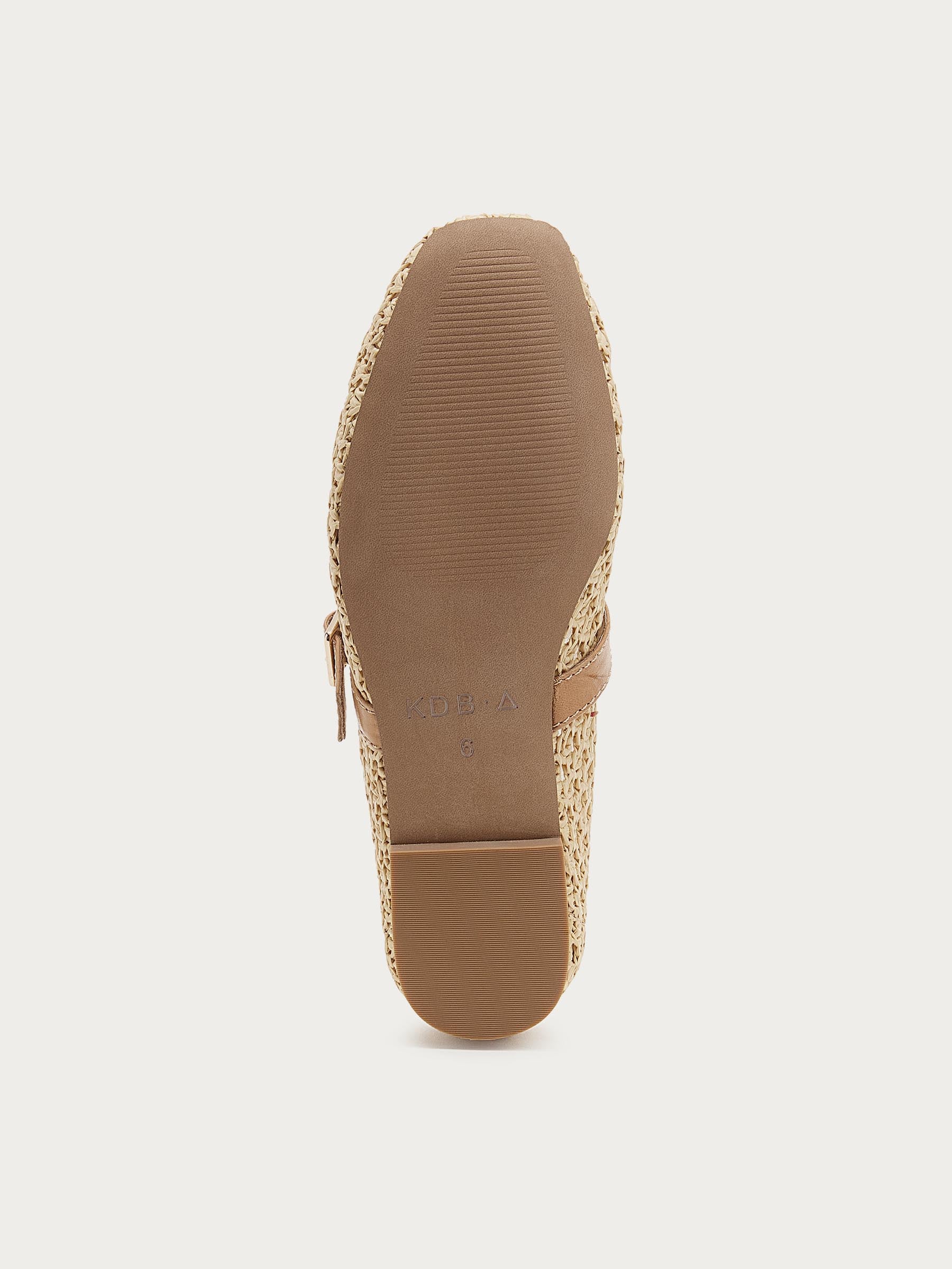 Freya Natural Mary Jane Ballet Flats