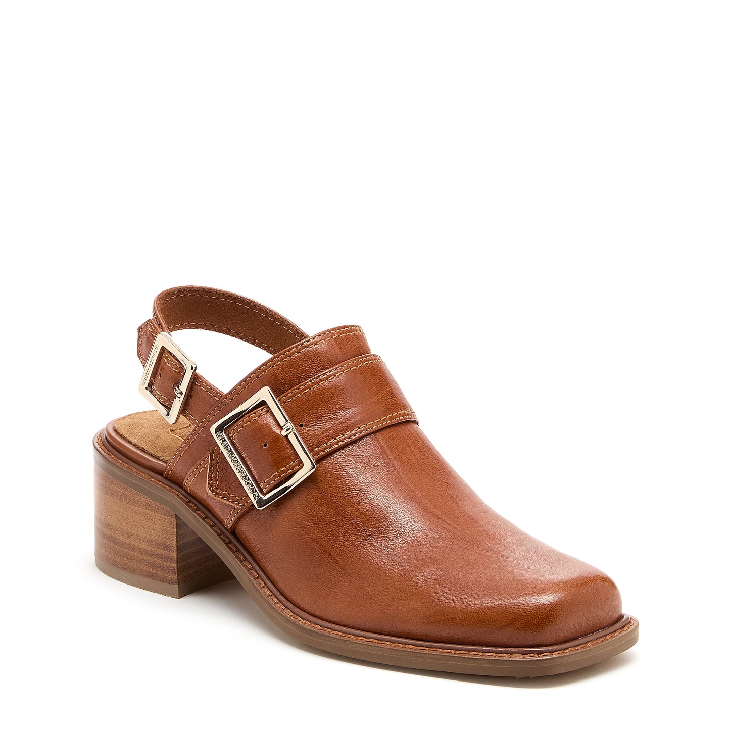 Kelsi Dagger Women's Glory Auburn Leather Slingback Clog Sandals