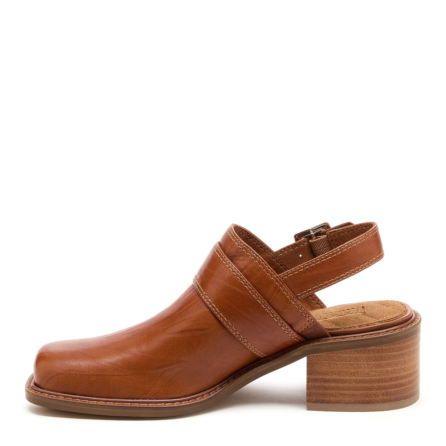 Kelsi Dagger Women's Glory Auburn Leather Slingback Clog Sandals