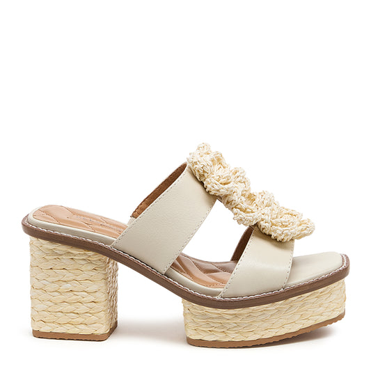 Kelsi Dagger Grandy Raffia Flower Platform Sandals Women's