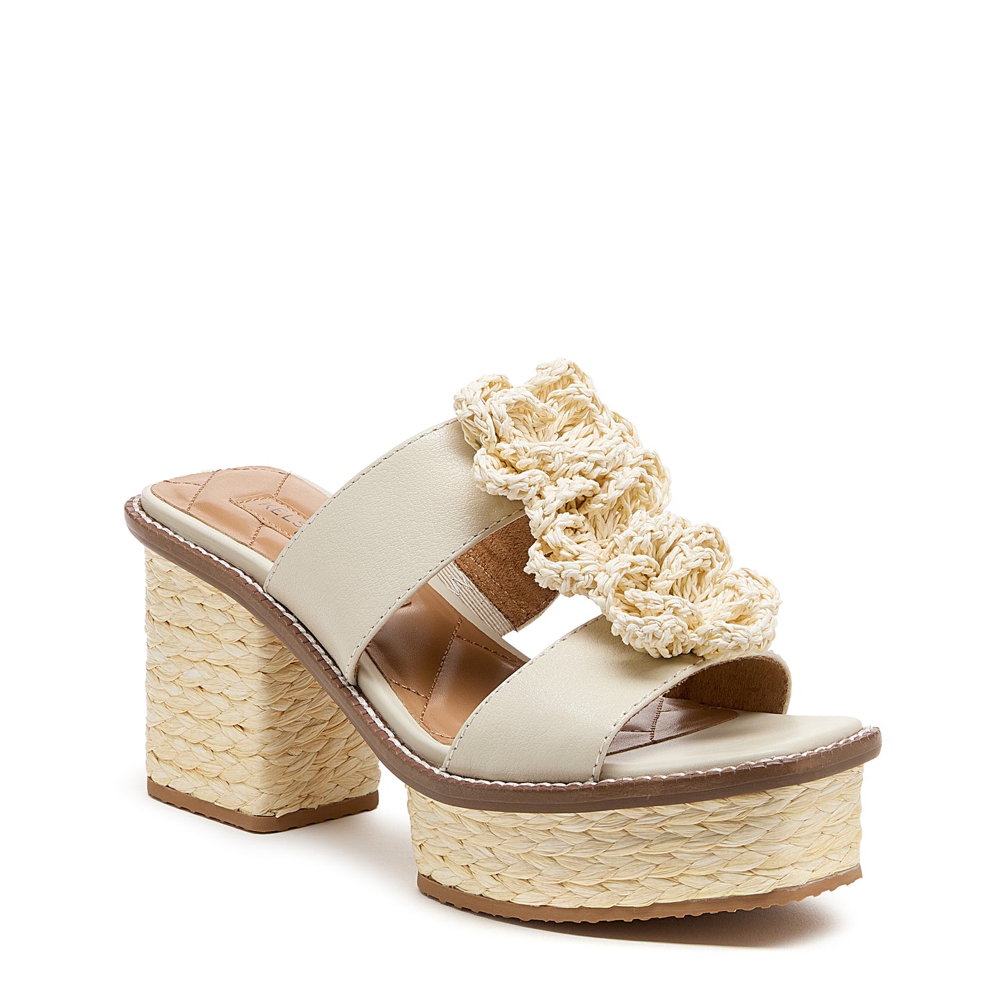 Kelsi Dagger Grandy Raffia Flower Platform Sandals Women's