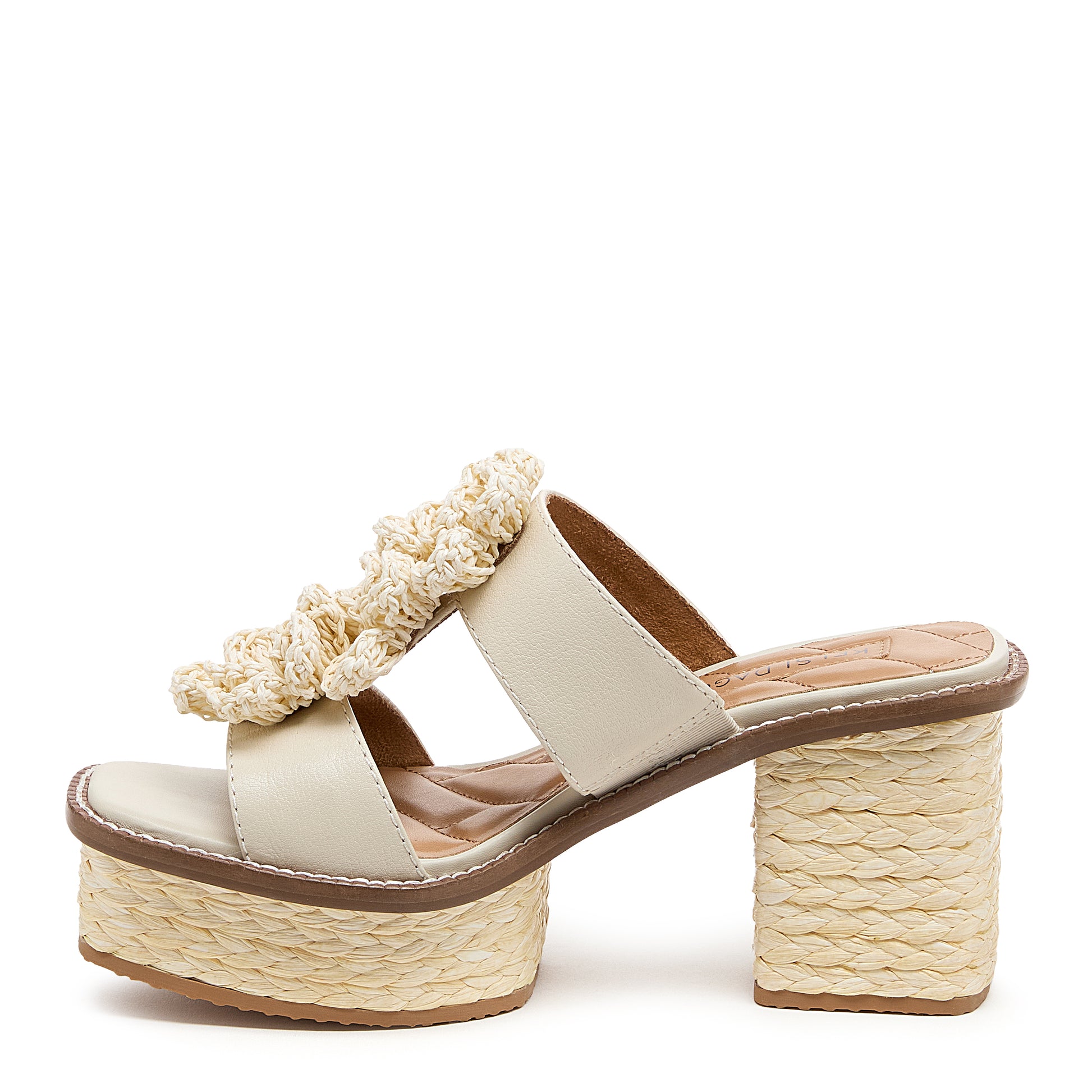 Kelsi Dagger Grandy Raffia Flower Platform Sandals Women's