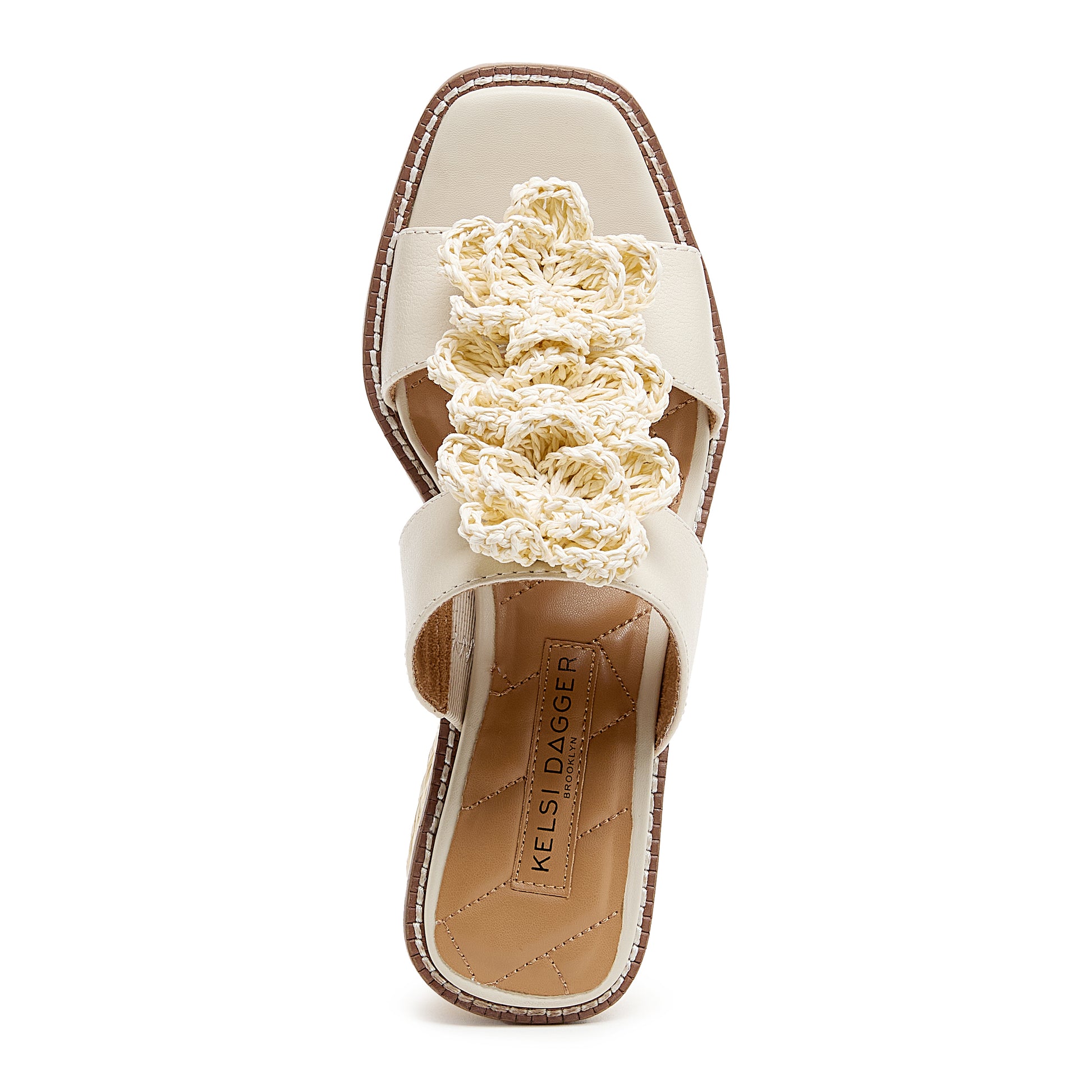 Kelsi Dagger Grandy Raffia Flower Platform Sandals Women's