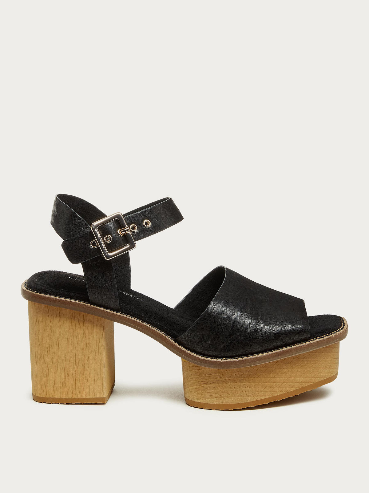 Groove Black Platform Sandals